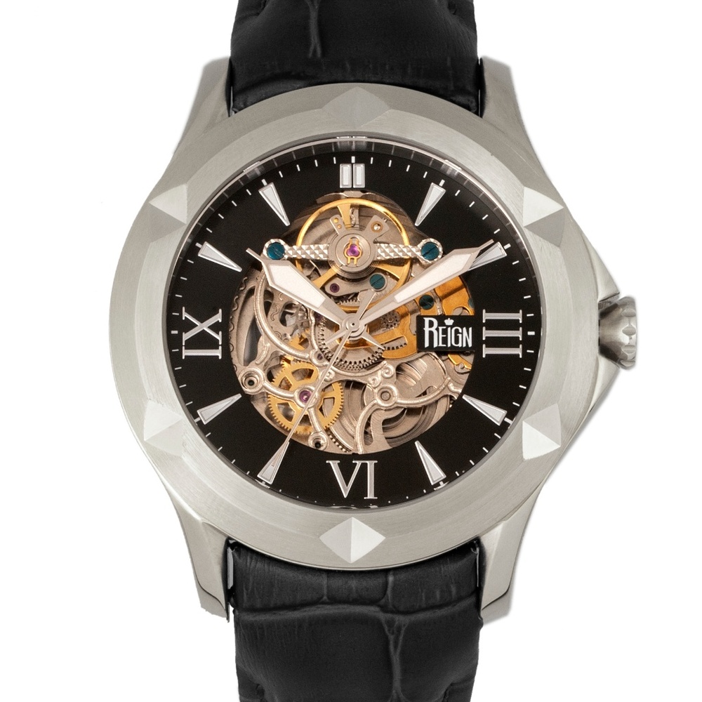 NWT Automatic Genuine Leather Band Watch